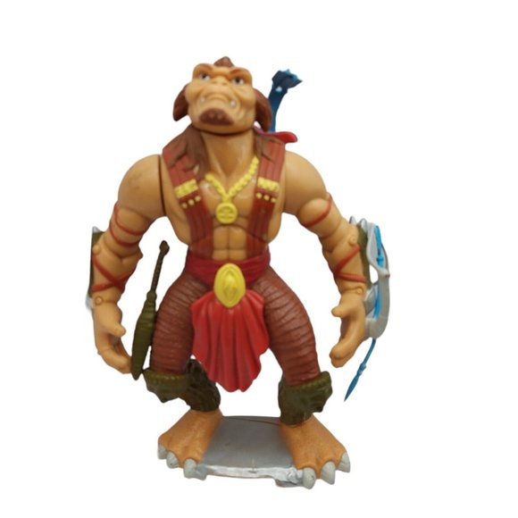 Vintage 1998 Kenner Small Soldiers Gorgonite Leader Archer Mounted On Plate - Picture 6 of 8